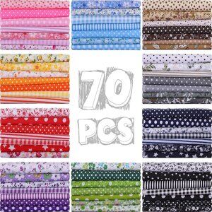 Colorful Fabric Collection - 70 PCS